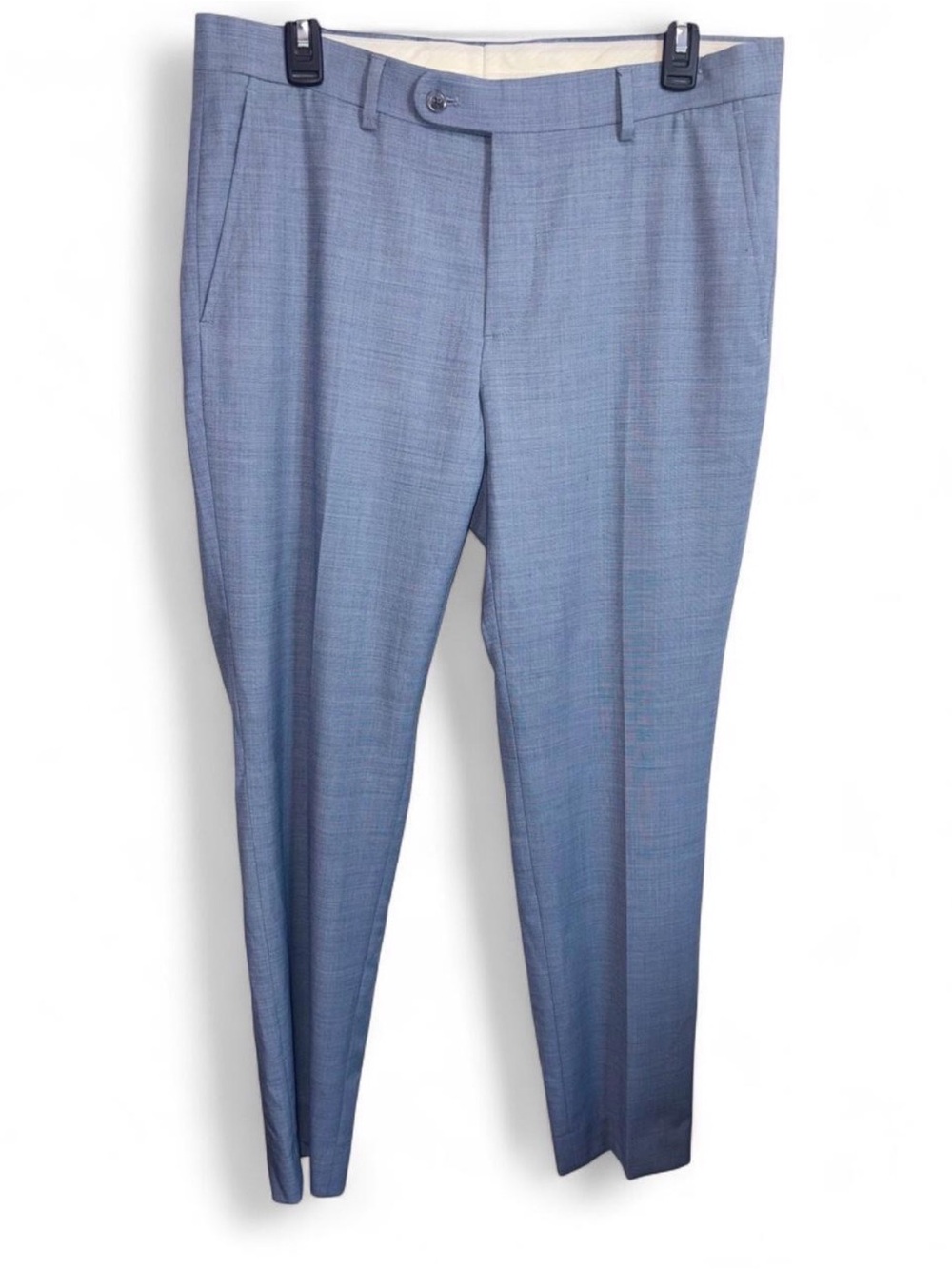 Joseph Aboud Men's Slim Dress Pants in Light Blue size 34x30